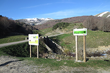 Panells explicatius de l´itinerari del Bosc de Gamueta.