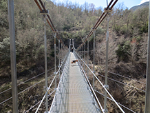 El pont penjant de Sant Jaume.