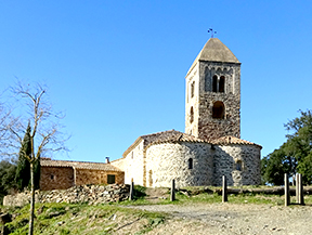 Església i dòlmens de Fitor des de Fonteta