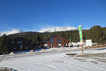 Base de l´estació d´esquí de fons de Lles de Cerdanya.