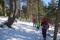 Sender que ens retorna a la base de l´estació d´esquí nòrdic de Lles de Cerdanya.