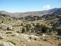 Direcció a l´estany de Meligar.