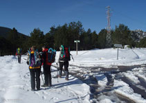 Pla de la Creu de Fumanya, prenem la pista cap a Peguera.