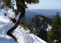 Els senyals vermells i grocs ens van indicant la ruta fins a la Roca Blanca.