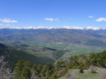 D´esquerra a dreta: el pic Monturull (2.760m), la Tossa Plana (2.904m) i la Carabassa (2.713m).