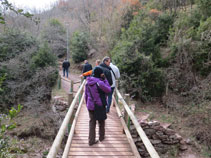 Durant el recorregut passem per diferents ponts de fusta.