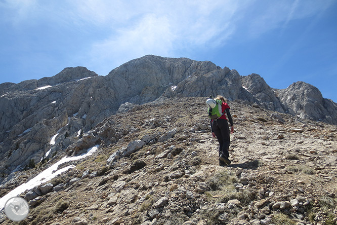 Pedraforca (2.506m) pel coll del Verdet i l