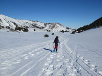 Gran plató on hi ha el refugi de l´Orri.