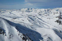 Vistes de les muntanyes d´Andorra.