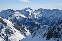 Vistes del Carlit, la muntanya amb més altitud de la zona de l´Alta Cerdanya.