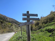 Iniciem la ruta a la mateixa carretera N-20 a les afores de l´Ospitalet.