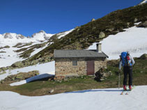 Arribant a la cabana de la Besina.