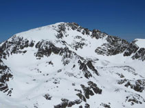 El pic de l´Alba (2.764m), un dels més alts de la zona.