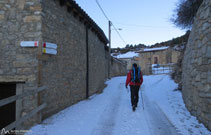 A l´hivern, aquest poble de la cara nord del Cadí, és un dels més freds.