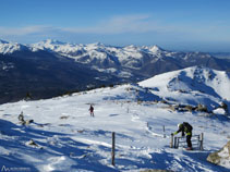 Canviant de vessant al Serrat des Clotes