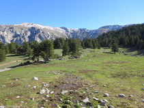 Vista de l´area dels Orris des de la seva part més elevada.