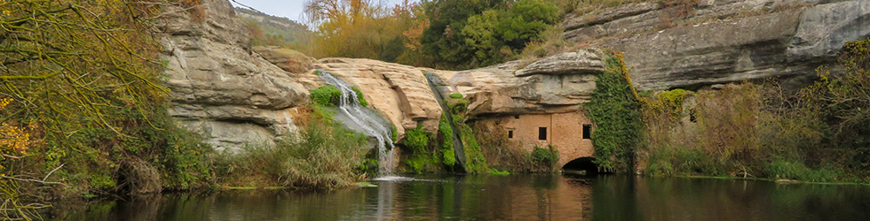 Molí de Brotons i salt de la Tosca a la vall de Marfà