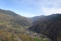 Vistes de Rialp i del Noguera Pallaresa des de Sant Josep.